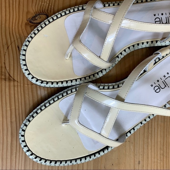 ANN KLEIN CREAM SANDALS ONLY WORN ONCE - Picture 7 of 7